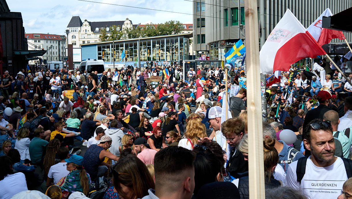 Bild von H.Schiele von der großen Querdenken-Demonstration am 29. August 2020 in Berlin