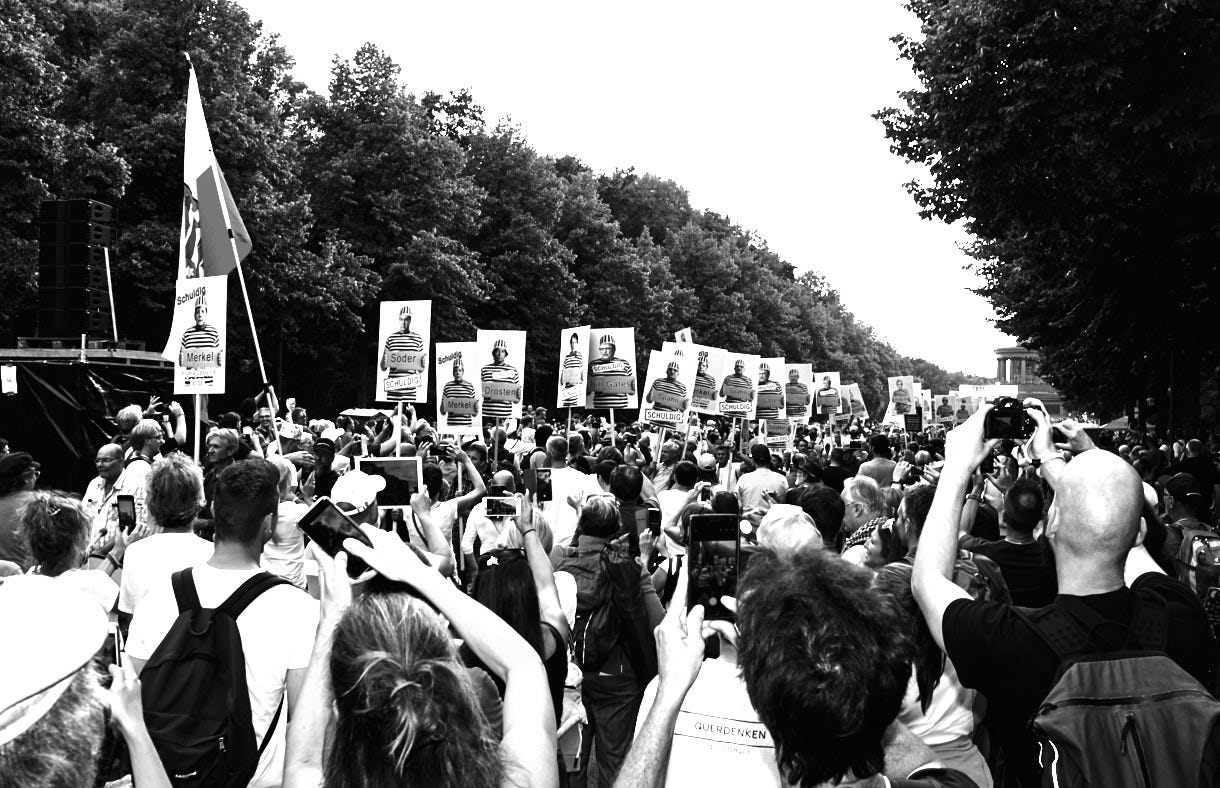 Bild von H.Schiele von der großen Querdenken-Demonstration am 29. August 2020 in Berlin