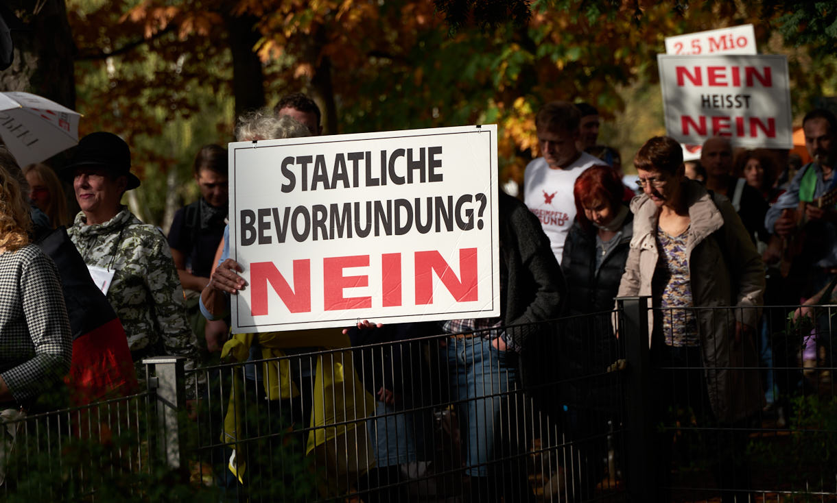 H.Schiele: Bilderserie von der "Europeans United" - Demo in Frankfurt, 22. Oktober 2022