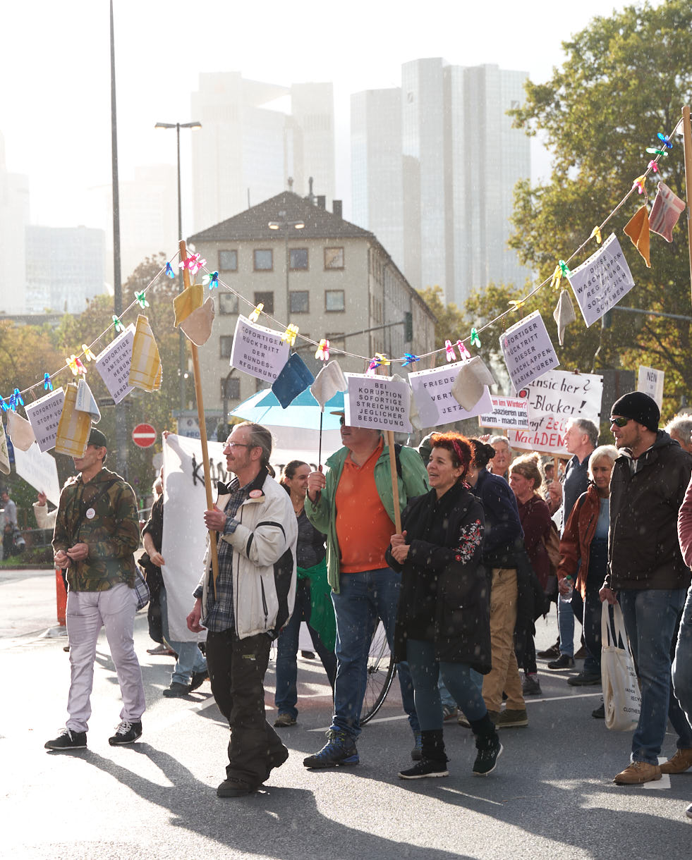 H.Schiele: Bilderserie von der "Europeans United" - Demo in Frankfurt, 22. Oktober 2022